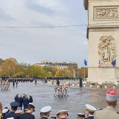 Ceremonie du 11 nov 2023 a l arc de triomphe 12