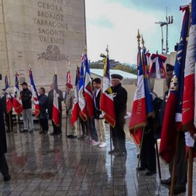 Ceremonie du 11 nov 2023 a l arc de triomphe 2