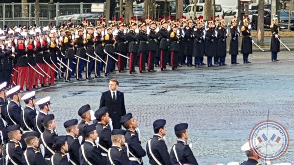 Ceremonie du 11 nov 2023 a l arc de triomphe 8