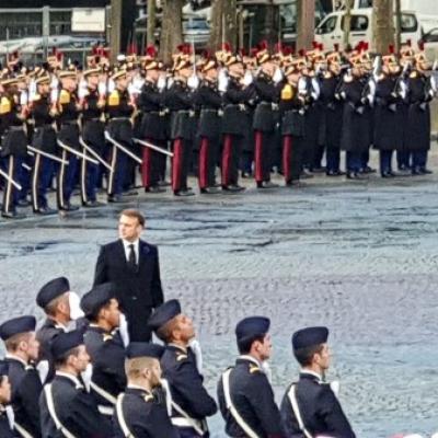 Ceremonie du 11 nov 2023 a l arc de triomphe 8