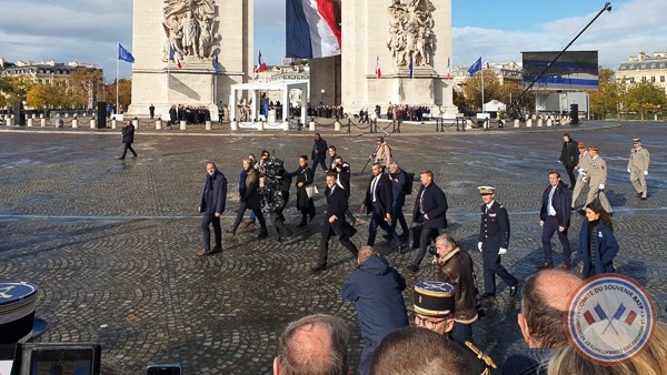 Ceremonie du 11 nov 2023 a l arc de triomphe 9